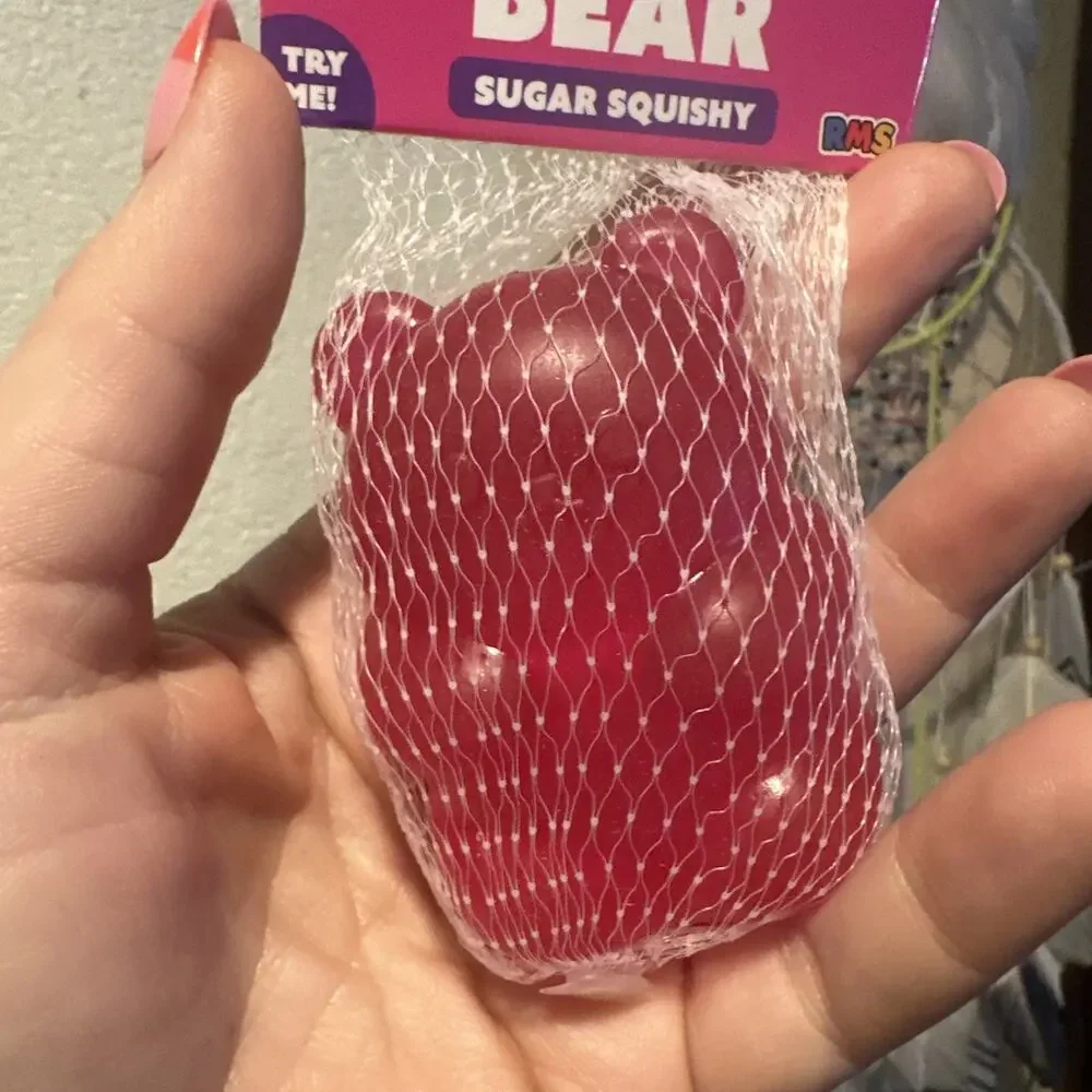 Crazy Fun RMS Strawberry Scented Pink Bear Sugar Squishy